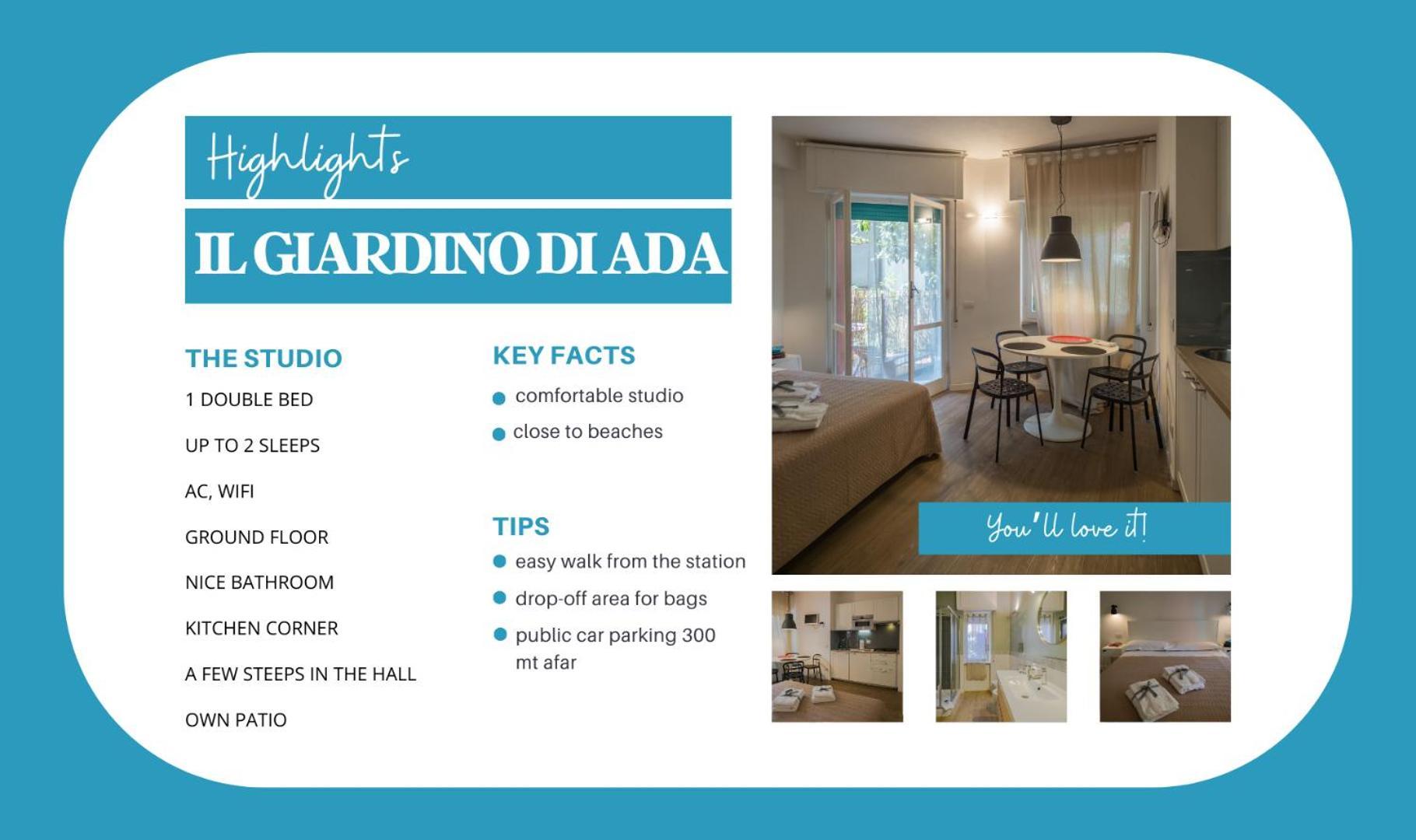 Il Giardino Di Ada Ground Floor Studio With Ac And Patio Monterosso al Mare Eksteriør billede